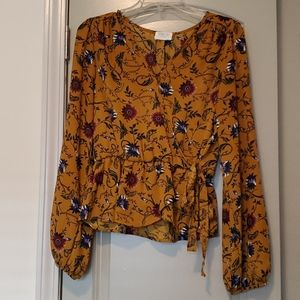 Sienna Sky Bell Sleeve Wrap Top